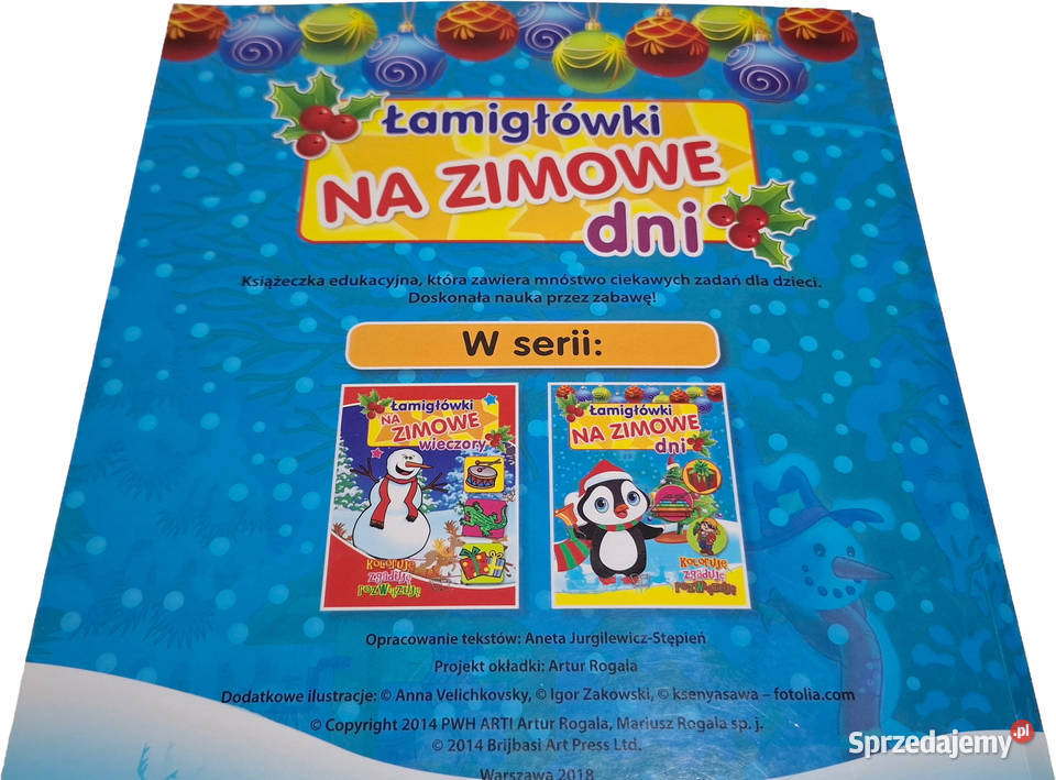Łamigłówki na zimowe dni Arti 2018 Książeczki Czeladź