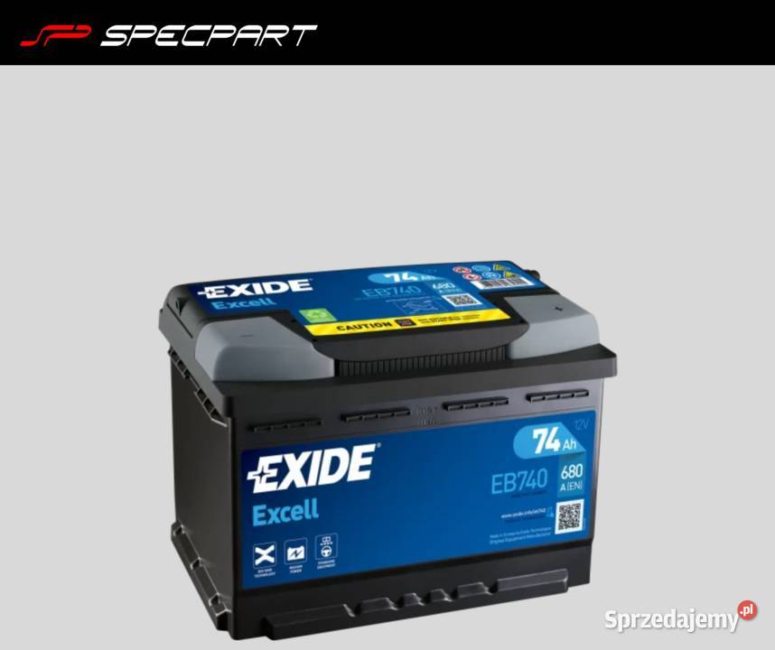 Akumulator Exide Excell 74Ah 680A TCZEW sprzedam