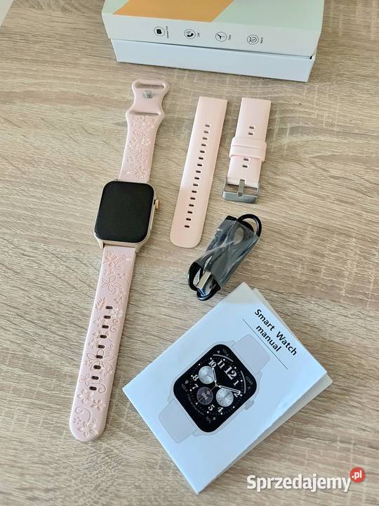 Smartwatch wyświetlacz 196 spora bateria 2 paski Zegarki i Biżuteria Nakło nad Notecią