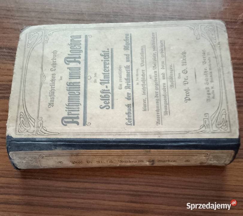 Książka niemiecka z 1924rdo matematyki Nakło nad Notecią
