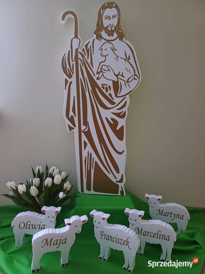 Postać Pana Jezusa pasterza dekoracja Pierwsza Dekoracje i ozdoby sprzedam