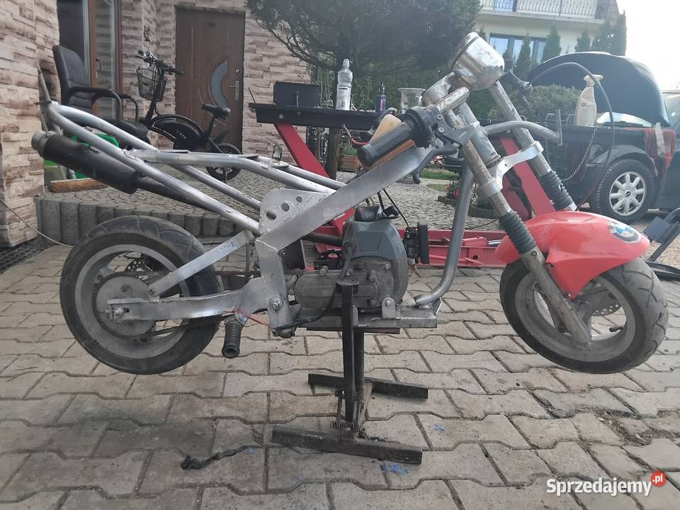 Mini pocket bike elektryczny rozrusznik alufelgi skuter