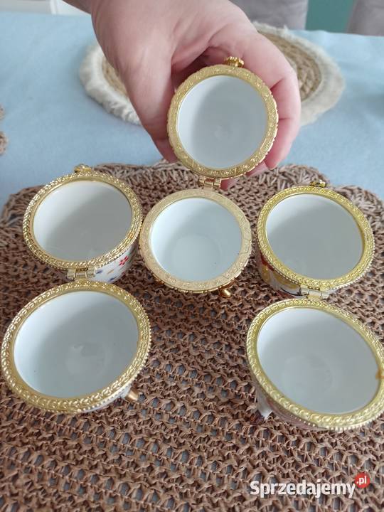 Jajka porcelanowe szkatułki Poznań sprzedam