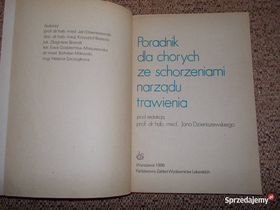 Poradnik chorych ze schorzeniami narządu lubelskie Łuków sprzedam