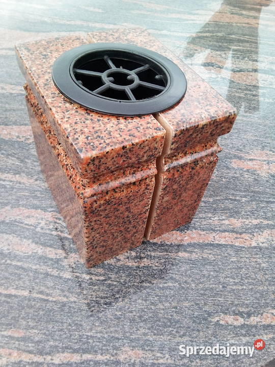 Wazon kwadratowy impala czarny żywiczny dzbanek mazowieckie Strzegowo