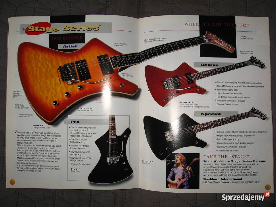 Washburn 1995 katalog gitar Kępice