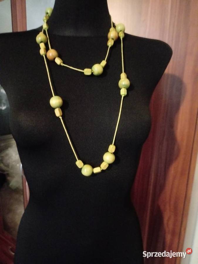 Długi naszyjnik korale Dodatki Chrzanów