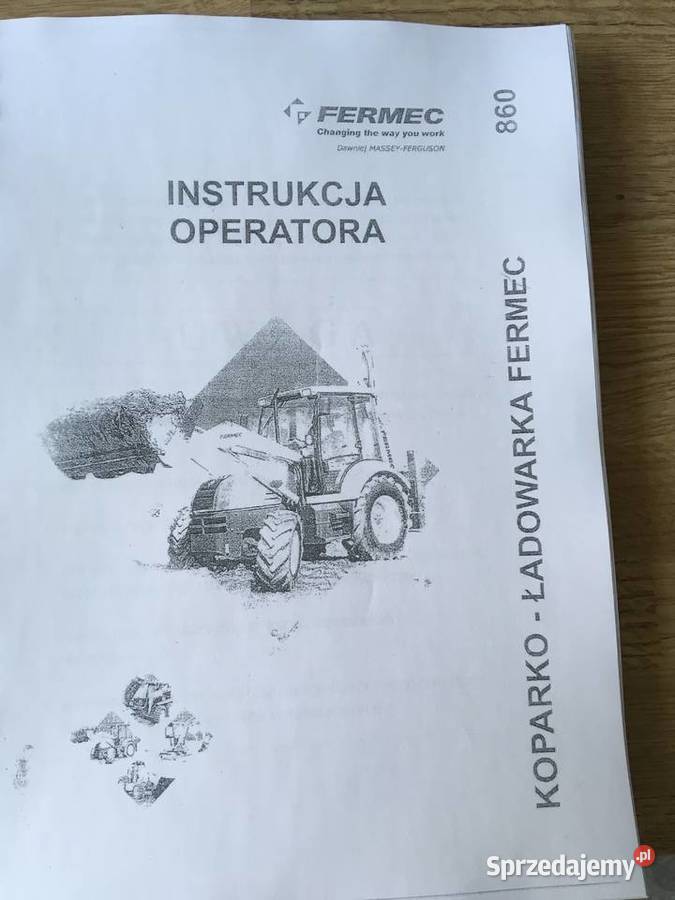 dtr instrukcja obsługi fermec 860 i inne