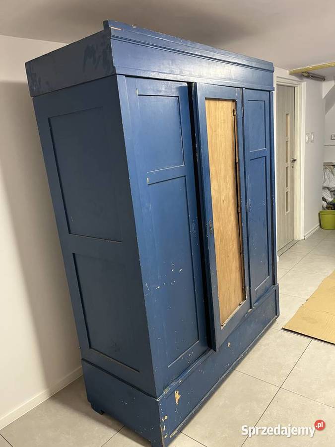 Szafa trzydrzwiowa drewniana rozkładana 197cm wielkopolskie Poznań