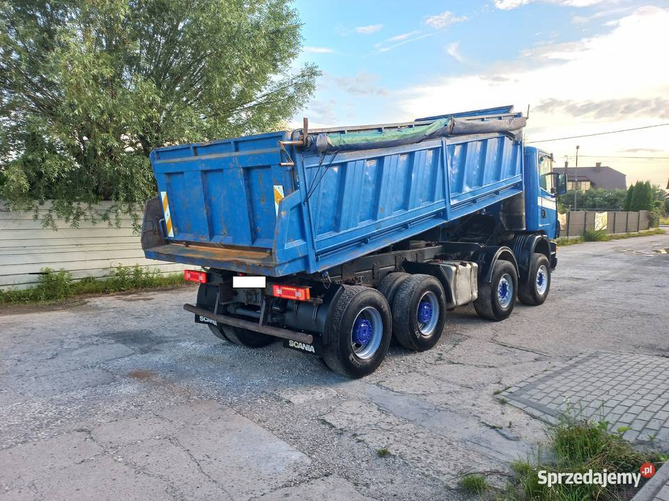 Scania 124 420 8X4 Wywrotka Meiller Kipper ogranicznik prędkości