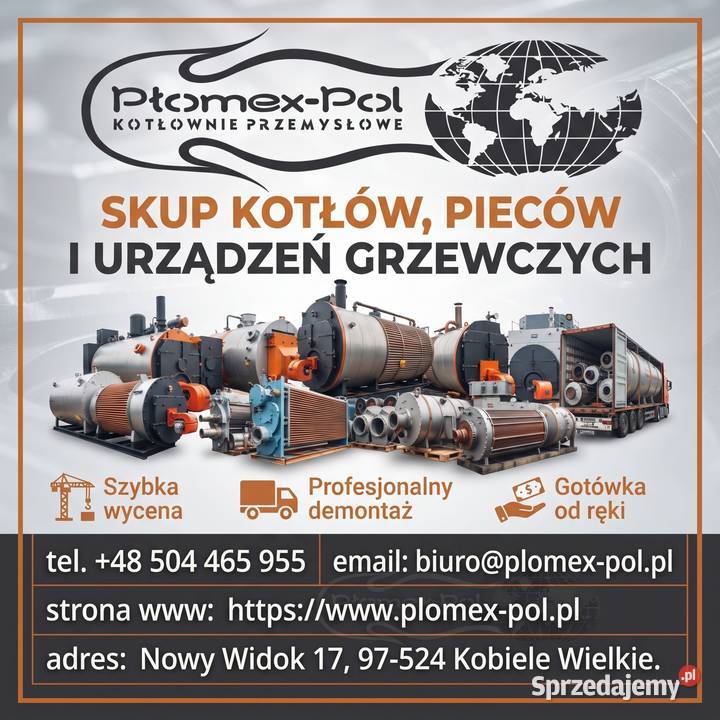 Skup kotłów pieców i urządzeń grzewczych Pozostałe usługi Radomsko