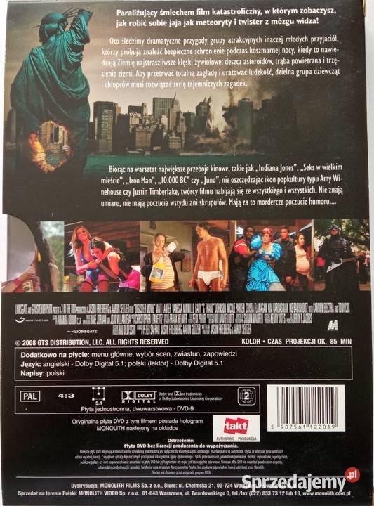 Totalny kataklizm DVD Carmen Electra Kim DVD Łódź sprzedam