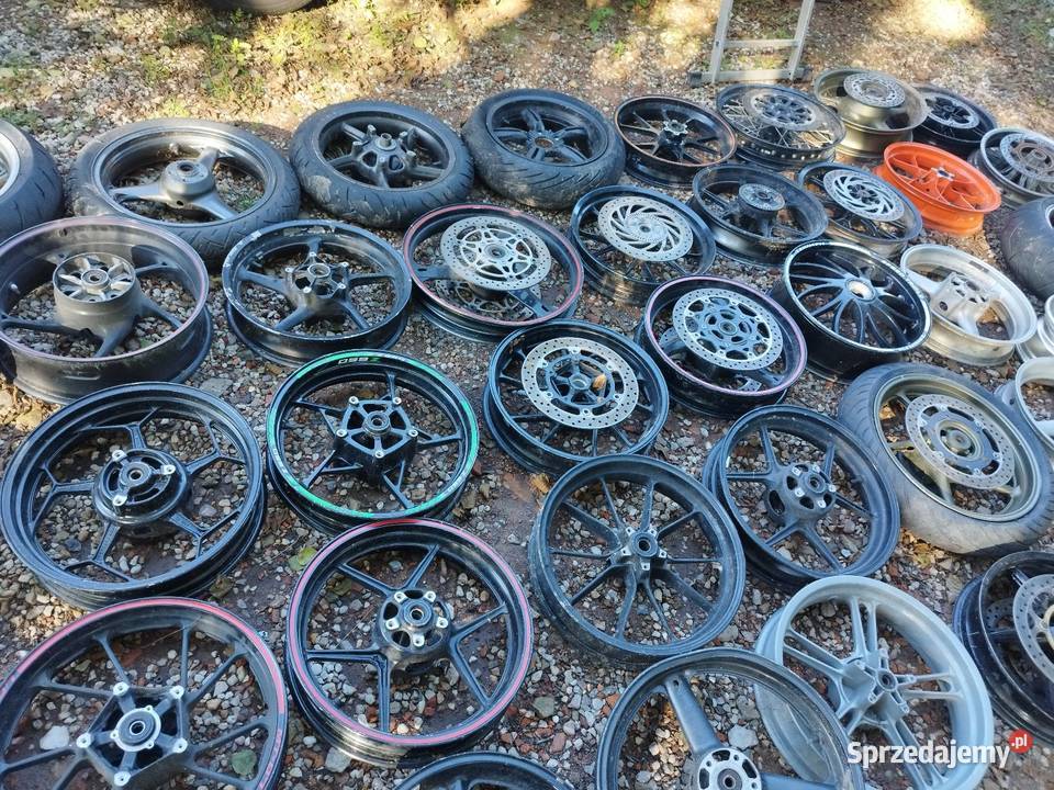 Felgi motocyklowe pakiet okazja 100 sztuk aluminiowe Słodków-Kolonia