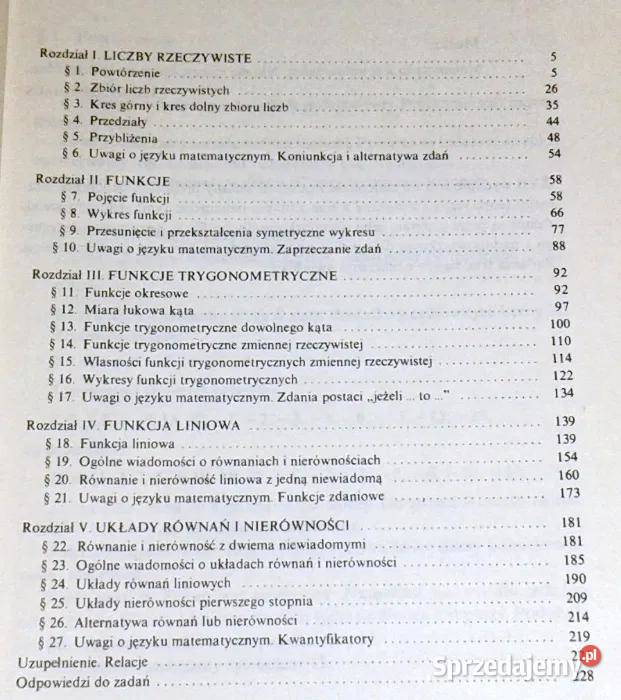 Algebra kl 1 LO LZ i tech A Ehrenfeucht O Stande lubelskie Chełm