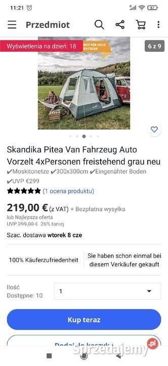 Namiot do SUVa Konin