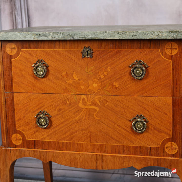 ARTexpert Komoda Ludwik marmurowy blat vintage Dobrzany