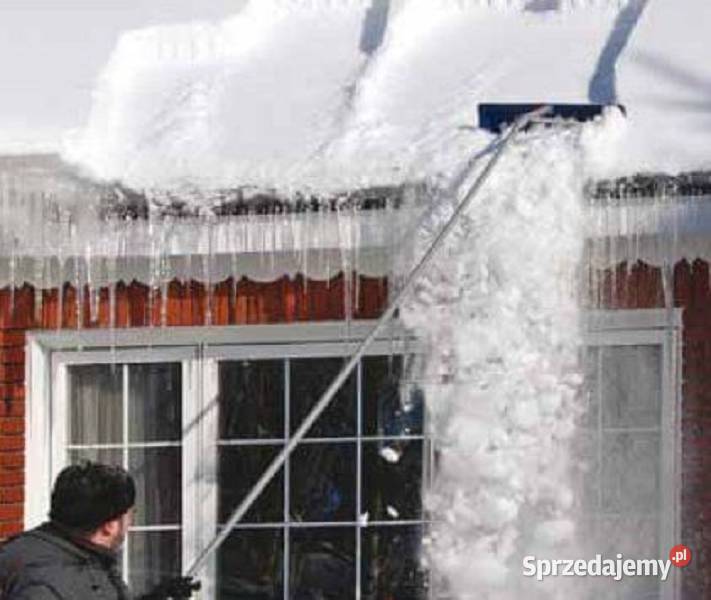 Zgarniacz łopata ściagaczka do śniegu na dachu 8,5m długości
