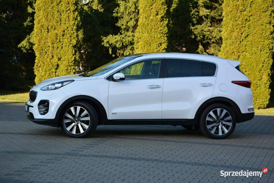Kia Sportage Biała Perła JBL Panorama Radar ACC serwisowany w ASO mazowieckie Ostrów Mazowiecka