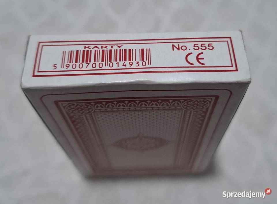 Karty do gry czerwone 54 No 555 Kolekcje hobby śląskie Czeladź sprzedam