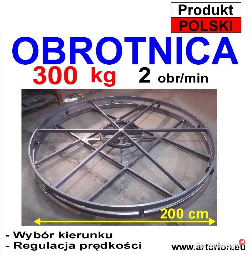 Ekspozytor Obrotnica napęd reklamy podest do 300