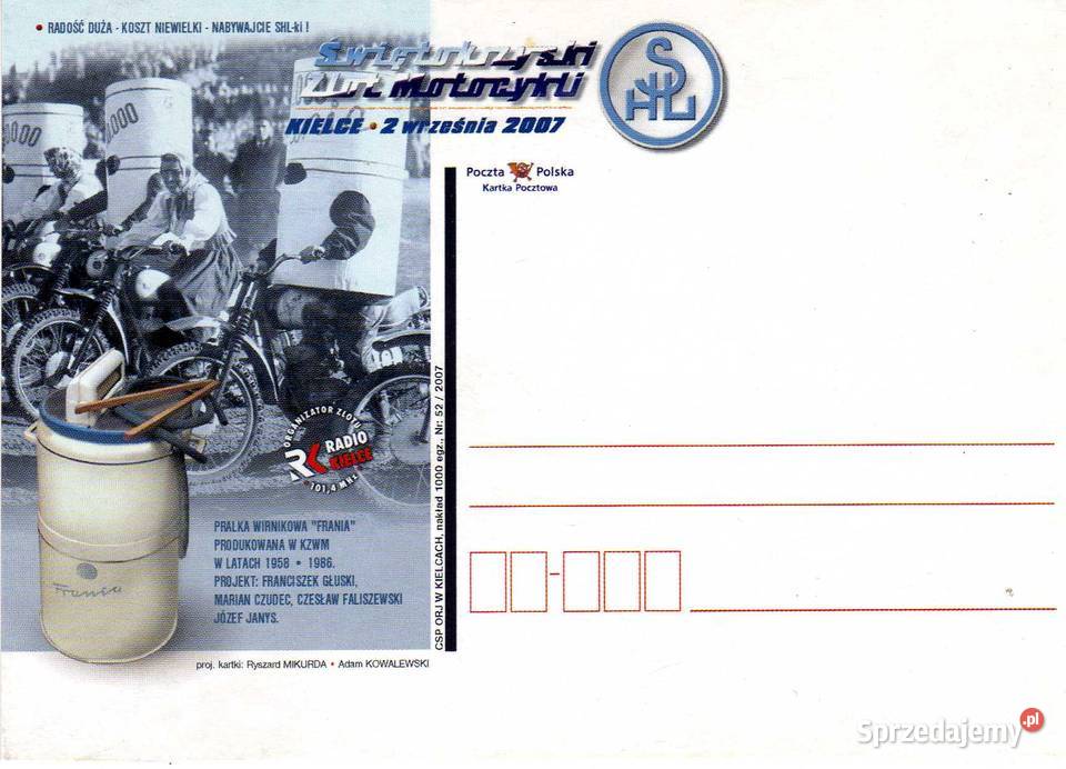 KARTKA POCZTOWA PRALKA WIRNIKOWA FRANIA Krynki