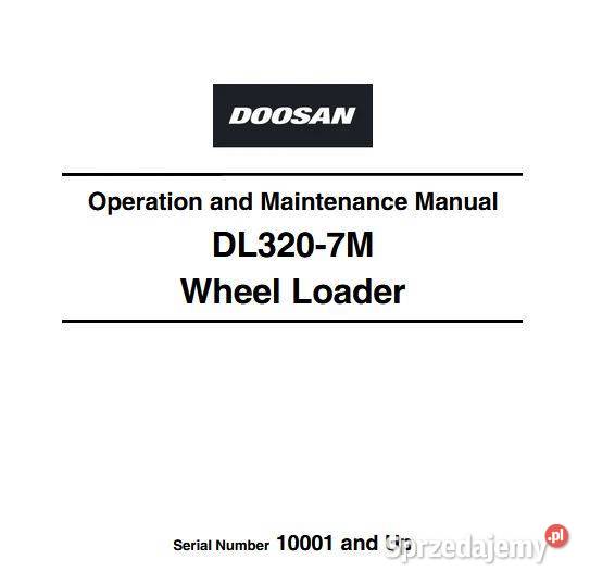 Doosan DL3207 instrukcja obsługi DTR Kielce