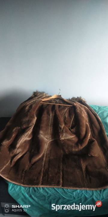 Kożuch płaszcz zimowy damski Skóra naturalna  Łódź
