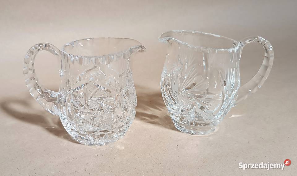 Kubki kryształowe kubki na śmietanę mleko opolskie Opole