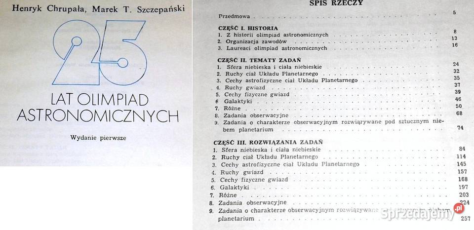 25 lat olimpiad astronomicznych H Chrupała M T Chełm