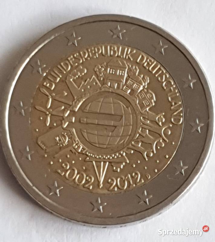 2 NiemcyPiękna moneta okolicznościiwa obiegowa Numizmatyka Żary