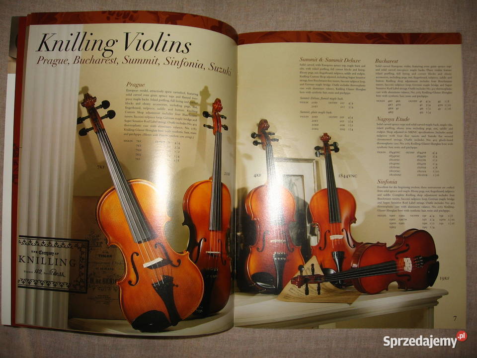 Knilling 2001 String Instruments catalog katalog pomorskie Kępice