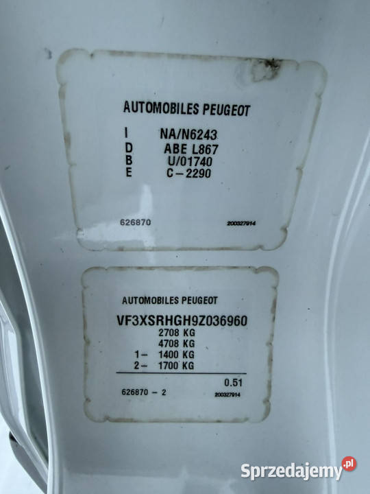 Peugeot Expert Peugeot Expert 20HDI 2010r ESP Sokołów Podlaski sprzedam