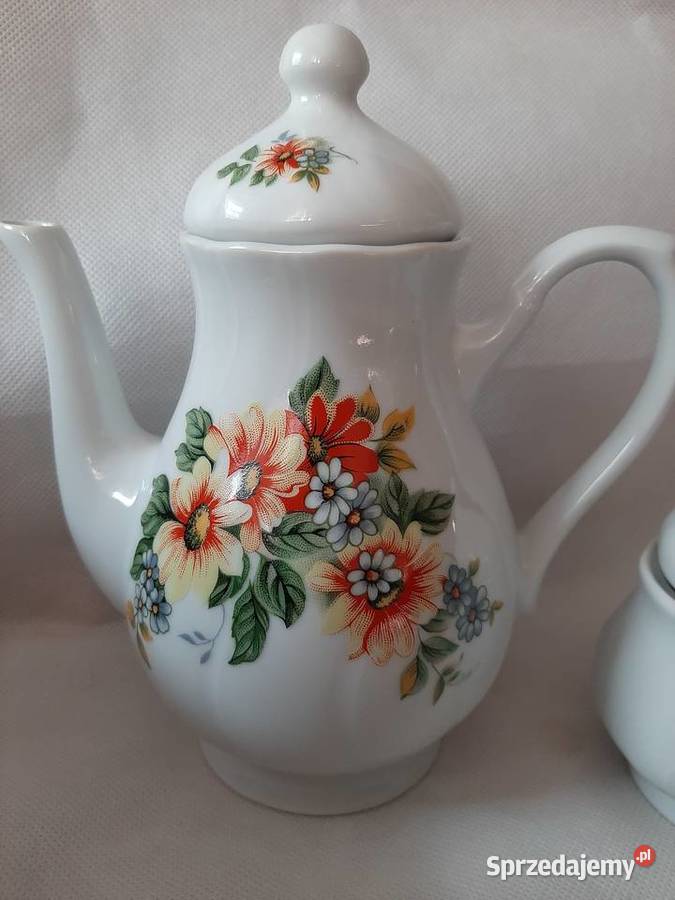 Piękna porcelana Książ komplet dzbanek i Inowrocław