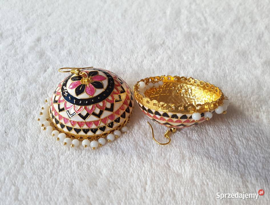 Duże kolczyki indyjskie jhumki jhumka orient Szczecin