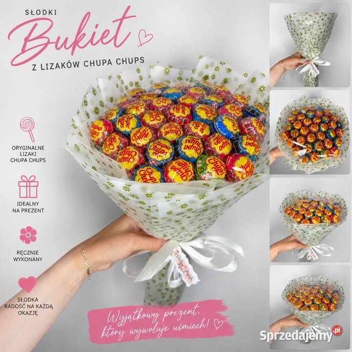 Bukiet z Lizaków Chupa Chups Słodki i Oryginalny Pozostałe