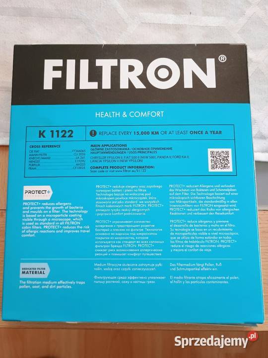Filtr kabinowy fiat panda mazowieckie Płock sprzedam