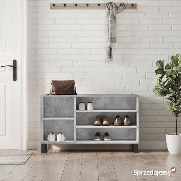 Szafka na buty szarość betonu 102x36x60 WM831424 mazowieckie