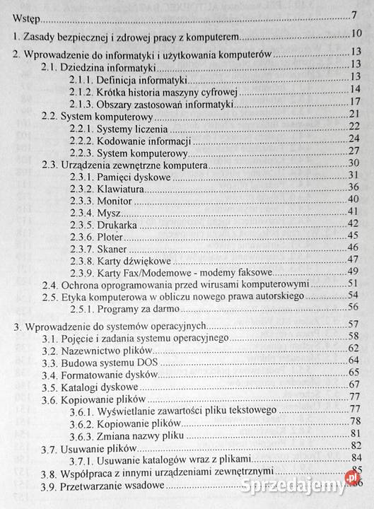 Informatyka bez tajemnic Część I Obsługa