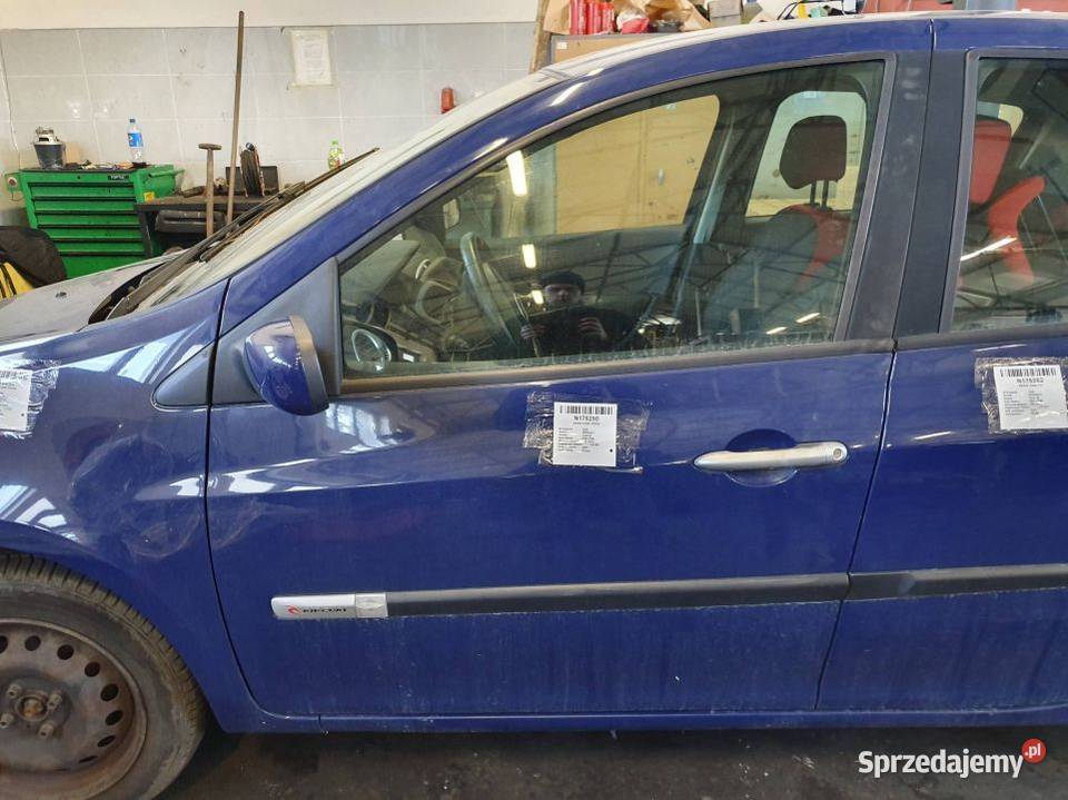 DRZWI LEWE PRZÓD RENAULT CLIO III OV460 5D osobowe Pozostałe Lipno