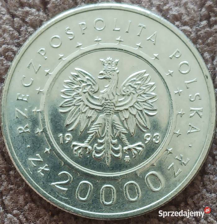 20000 Zamek w Łańcucie 1993 r mennicze Konin