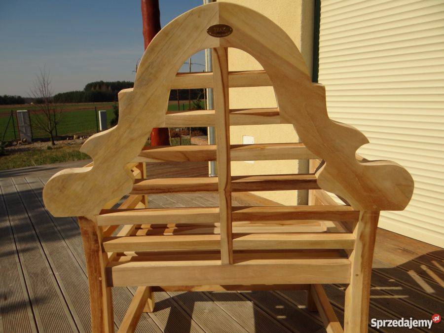 Fotel Marlboro z drewna teakowego teak tik meble warmińsko-mazurskie Olsztyn
