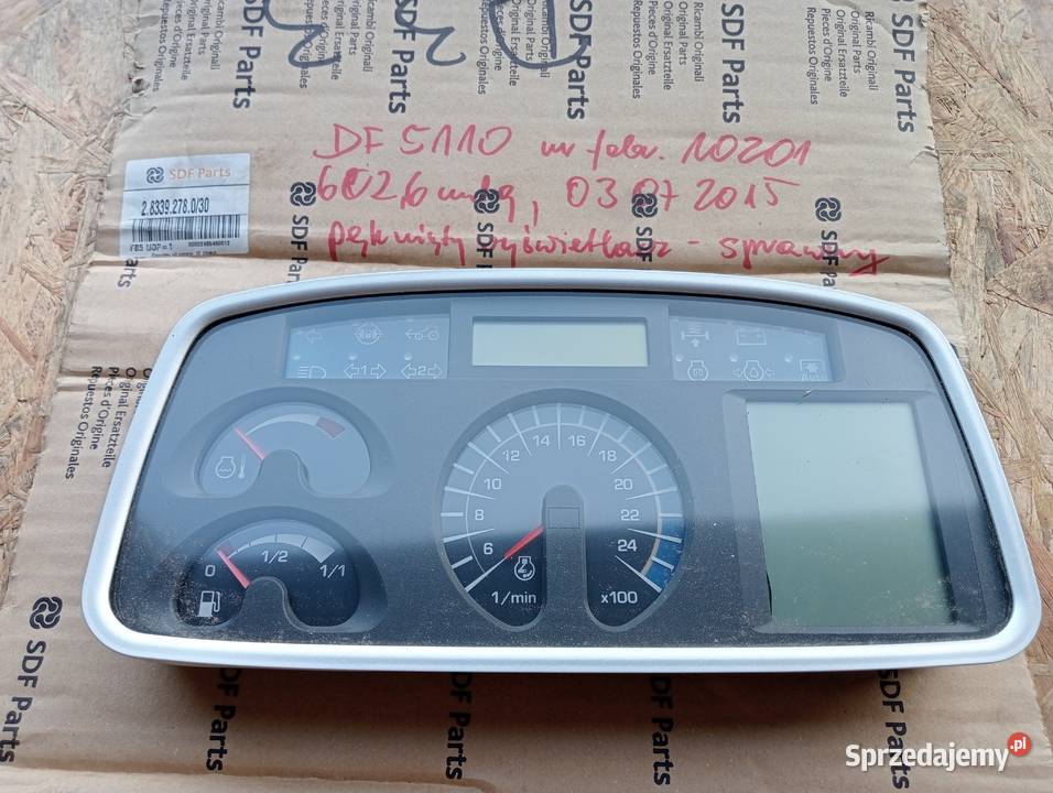 licznik panel wskaźników DeutzFahr Agrotron Koszanowo