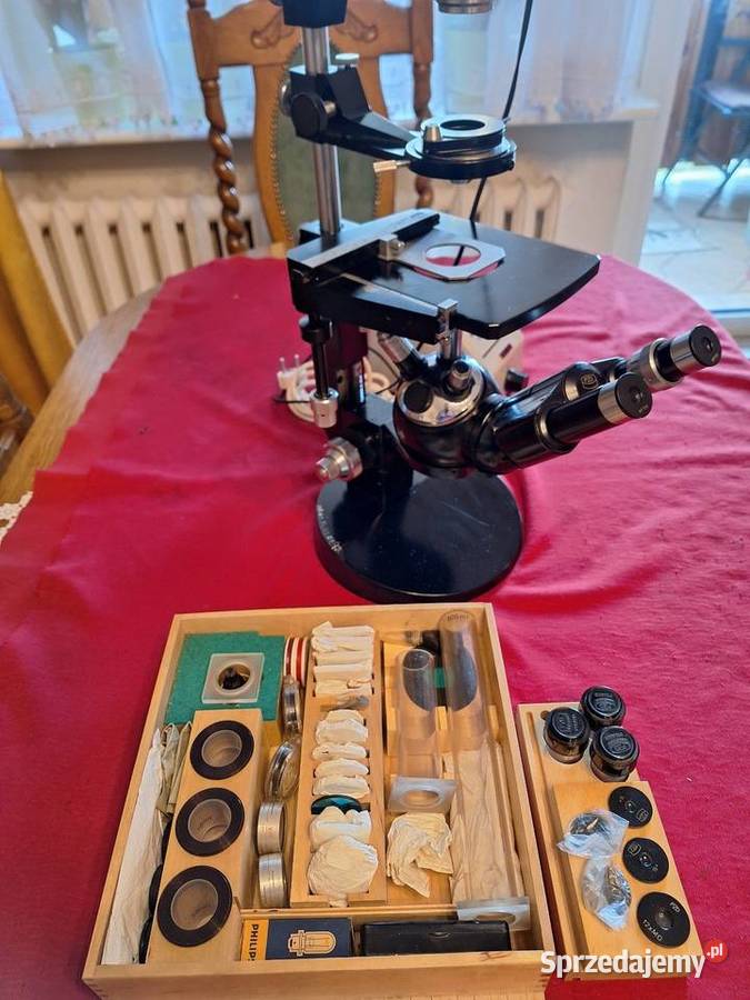 Mikroskop PZO Odwrócony Pozostałe sprzedam