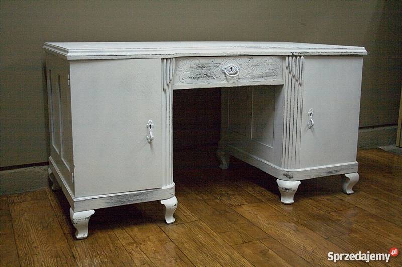 SECESYJNE BIURKO BIELONE ANTYK VINTAGE IMPRESJA Radzymin