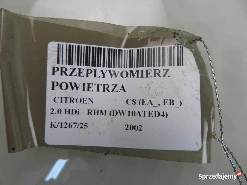 PRZEPŁYWOMIERZ CITROEN C8 20 HDi RHM 5WK9628 Przepływomierze małopolskie