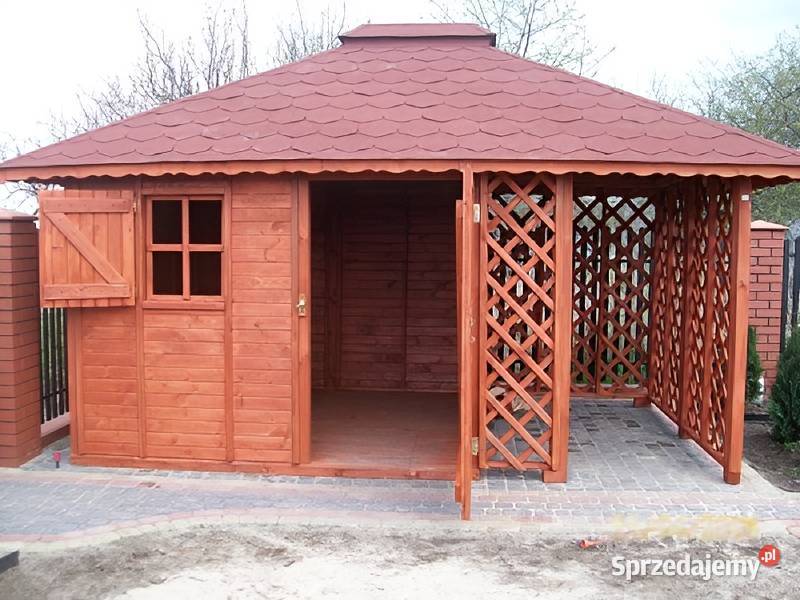 Drewutnia Mroczek 3x45m 4spadowy domek Parzymiechy