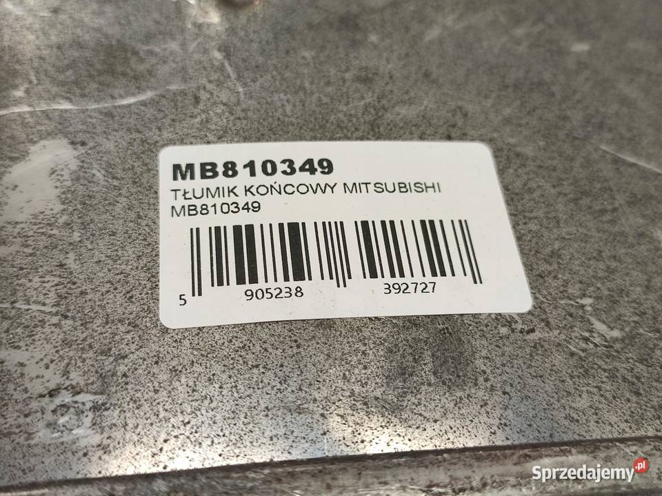 TŁUMIK KOŃCOWY MITSUBISHI GALANT V 20 19841990