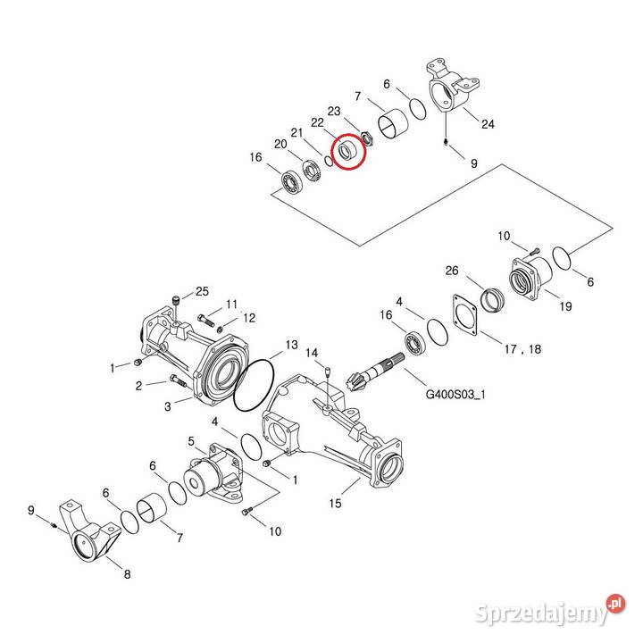Tuleja dystansowa tulejka 45 x 35 x 15 mm LS Tajęcina