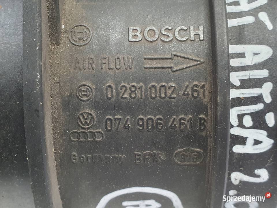 PRZEPŁYWOMIERZ Seat Altea 20 TDI POWIETRZA osobowe Rudka