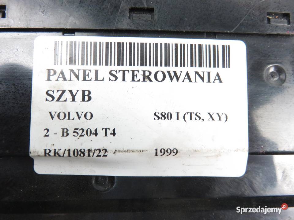 PANEL SZYB VOLVO S80 I TS XY 8622039 sprzedam
